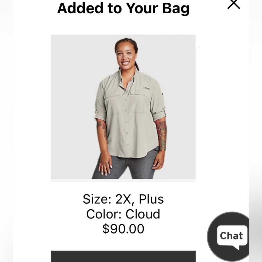 Eddie Bauer sun shirt
